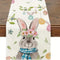 Easter Table Runner - Linen Bunny Decoration, 72-Inch Set of 2 Style 10