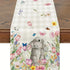 Easter Table Runner - Linen Bunny Decoration, 72-Inch Set of 2 Style 11