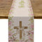Easter Table Runner - Linen Bunny Decoration, 72-Inch Set of 2 Style 13
