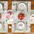 Easter Cotton-Linen Placemats - Set of 4 Anti-Stain Table MatsStyle 9