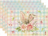 Easter Cotton-Linen Placemats - Set of 4 Anti-Stain Table MatsStyle 9