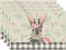 Easter Cotton-Linen Placemats - Set of 4 Anti-Stain Table MatsStyle 14