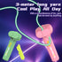 Blue 3-Meter Glow-in-the-Dark Rope Launcher Toy - Fun Stress Relief for All Ages