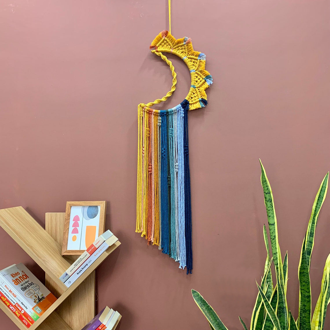 Colorful Tassel Dream Catcher - Bohemian Style Wall Decor moon