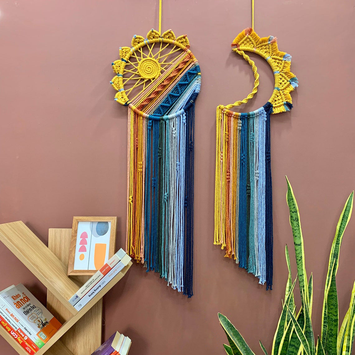 Colorful Tassel Dream Catcher - Bohemian Style Wall Decor moon