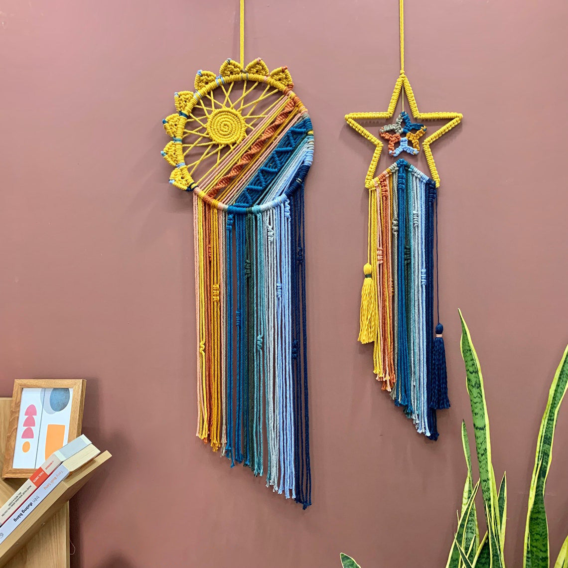 Colorful Tassel Dream Catcher - Bohemian Style Wall Decor moon