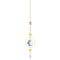 Style 1 4 pcs Crystal Wind Chimes-Sun Catcher Star Moon Dream Catcher for Window 30cm
