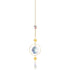 Style 1 4 pcs Crystal Wind Chimes-Sun Catcher Star Moon Dream Catcher for Window 30cm