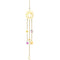 Style 2 4 pcs Crystal Wind Chimes-Sun Catcher Star Moon Dream Catcher for Window 30cm