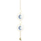 Style 3 4 pcs Crystal Wind Chimes-Sun Catcher Star Moon Dream Catcher for Window 31cm