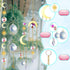 Style 4 4 pcs Crystal Wind Chimes-Sun Catcher Star Moon Dream Catcher for Window 32cm