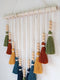 Colorful Tassel Wall Hanging-Wooden Beads Boho Tapestry Home Decor