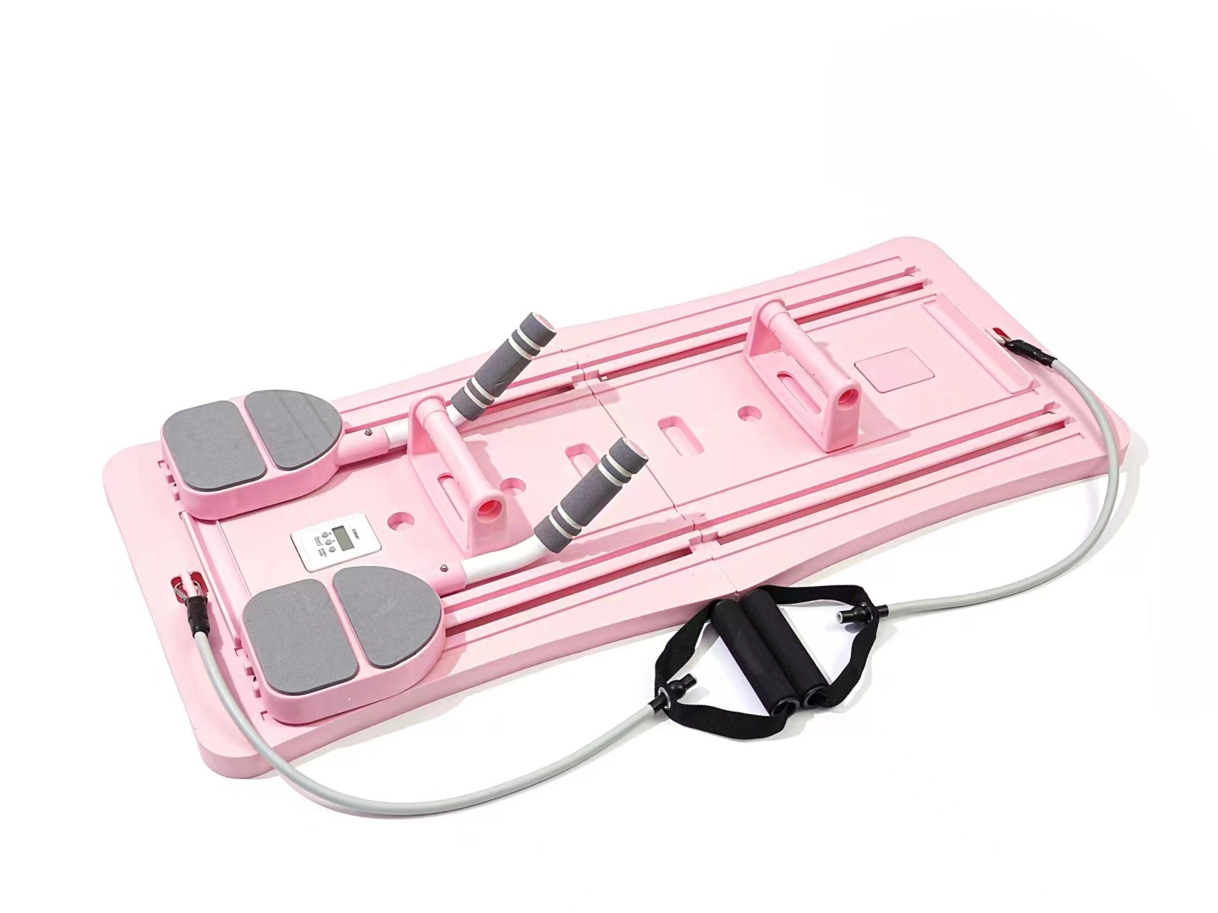 Pink Foldable Multi-Functional Abdominal Trainer - Home Workout Fitness Board