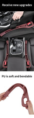 Beige Car Seat Gap Filler - 2 Pieces Car Interior Storage Organizer for Front Seat Seam