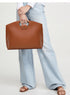 Green Elegant PU Leather Laptop Handbag & Sleeve - Protective and Stylish Laptop Case with Adjustable Strap for 15.6-inch Laptops
