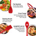 Grey 10-Piece Premium Silicone Kitchen Utensil Set - Heat Resistant, Non-Stick Cookware