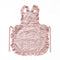 Pink Ruffled Kitchen Apron with Floral Lace - Comfortable Baking & Crafting Apron