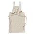 Off White Cotton Linen H-Back Apron - Solid Color Kitchen Cooking Apron with Pocket