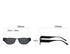 Silver Frame Powder Film Retro Cat Eye Sunglasses - Metal Frame, UV400 Protection