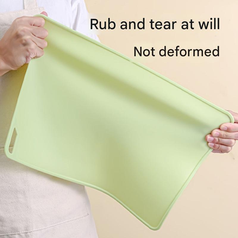 2 Pcs Green Safe & Durable Silicone Placemat - Heat Resistant, Spill-Proof Table Protector for Kids & Adults30*40CM