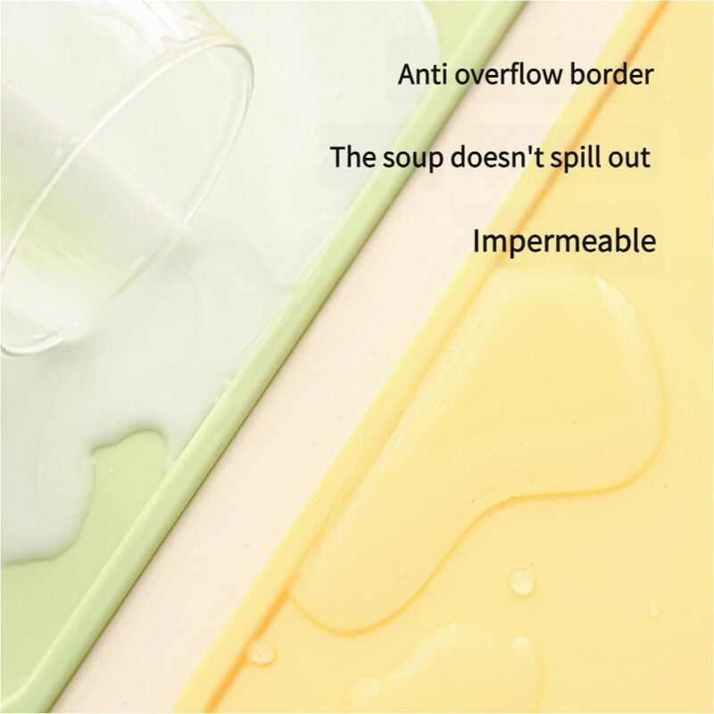 Yellow Safe & Durable Silicone Placemat - Heat Resistant, Spill-Proof Table Protector for Kids & Adults40*60CM