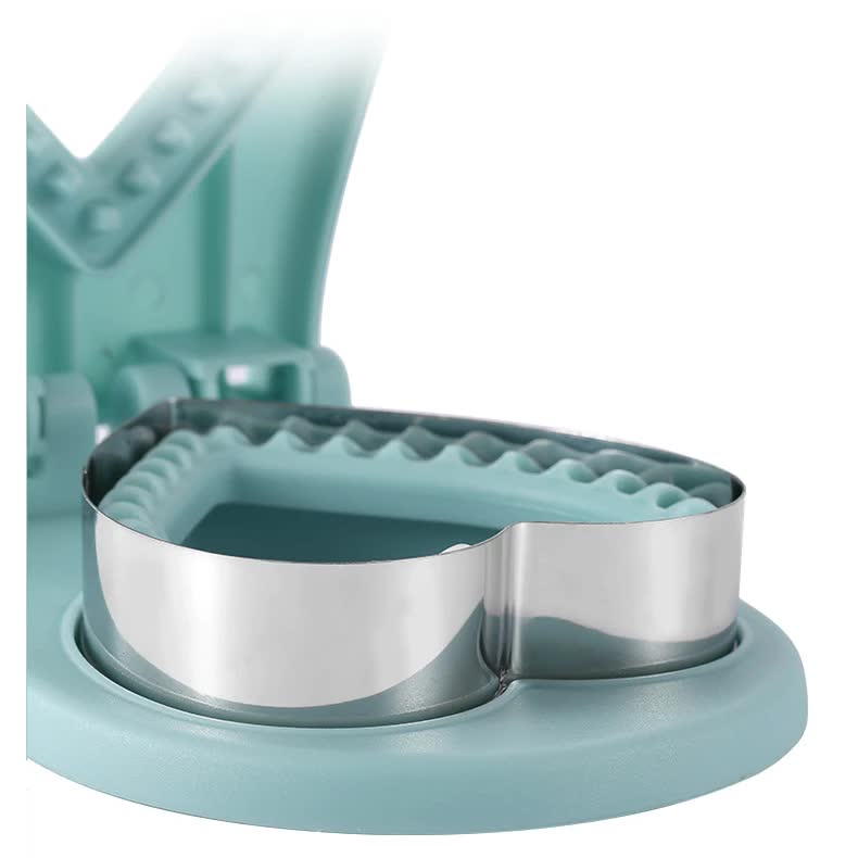 3 Pcs Green Heart Sandwich Maker Sealer - DIY Toast Pocket Bread Cutter & Sealer Mold PP + 304 Stainless Steel