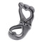 3 Pcs Grey Heart Sandwich Maker Sealer - DIY Toast Pocket Bread Cutter & Sealer Mold PP + 304 Stainless Steel