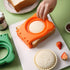 3 Pcs Pink Round Sandwich Sealer & Cutter - Safe Hand Guard Design, DIY Pocket Bread Mold