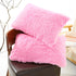 Dark Pink Faux Fur Pillowcase Set - Crystal Velvet Plush Throw Pillow Covers, Bedding Accent 50x70cm, Pair