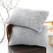 Light Grey Faux Fur Pillowcase Set - Crystal Velvet Plush Throw Pillow Covers, Bedding Accent 50x70cm, Pair