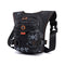 Black Rugged Polyester Waist Pack - Stylish, Multi-Compartment Crossbody Bag for Outdoor Adventures