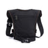 Black Rugged Polyester Waist Pack - Stylish, Multi-Compartment Crossbody Bag for Outdoor Adventures