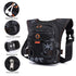 Black Rugged Polyester Waist Pack - Stylish, Multi-Compartment Crossbody Bag for Outdoor Adventures