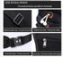 Black Rugged Polyester Waist Pack - Stylish, Multi-Compartment Crossbody Bag for Outdoor Adventures