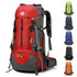 Green High-Capacity Nylon Hiking Backpack - Durable, Multi-Functional Outdoor Travel Pack