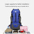 Green High-Capacity Nylon Hiking Backpack - Durable, Multi-Functional Outdoor Travel Pack