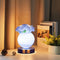 Blue Dreamy Rose Planet Lamp Night Light - Elegant 21cm USB-Charged 3-Color Touch Dimming Decor Gift