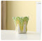 2 Pcs Light Green Premium Ceramic Cabbage Makeup Brush Holder - Elegant 10.5cm High-End Desktop Organizer