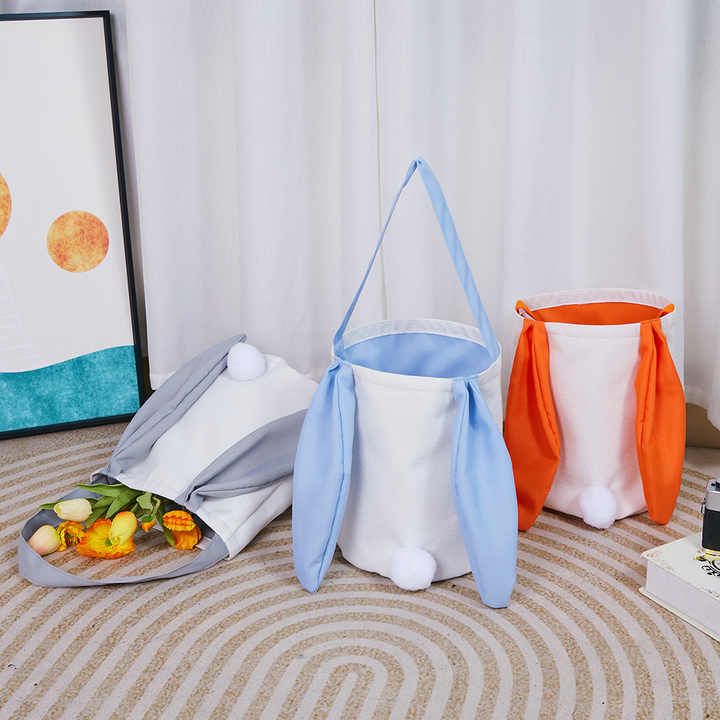 Green Adorable Easter Bunny Ear Tote Bag - Stylish Rabbit-Themed Candy Bag