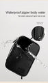 Beige Premium PU Leather Multi-Functional Travel Cable Organizer - Waterproof Digital Storage Pouch