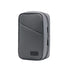 Grey Premium PU Leather Multi-Functional Travel Cable Organizer - Waterproof Digital Storage Pouch