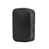 Black Premium PU Leather Multi-Functional Travel Cable Organizer - Waterproof Digital Storage Pouch