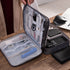 Black Durable Three-Layer Earphone & Digital Organizer - Waterproof Cosmetic & Cable Storage PouchPhotography props not included, only the bag