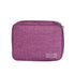 Purple Durable Three-Layer Earphone & Digital Organizer - Waterproof Cosmetic & Cable Storage PouchPhotography props not included, only the bag