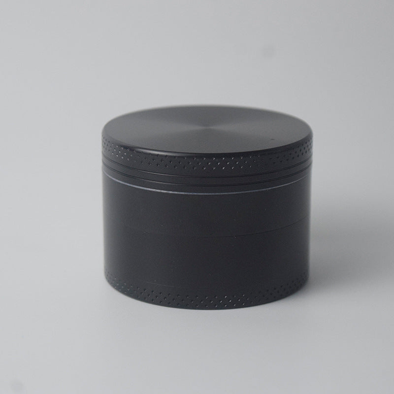 Black Premium 4-Layer Zinc Alloy Herb Grinder - Magnetic Lid & Fine Grinding, 63mm, 162g
