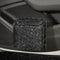 Black Diamond Sparkly Rhinestone Car Trash Can - Diamond Auto Garbage Bin Organizer