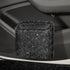 Black Diamond Sparkly Rhinestone Car Trash Can - Diamond Auto Garbage Bin Organizer