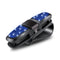 6 Pcs Blue Luxury Rhinestone Car Sun Visor Glasses Clip - Multi-Functional, 180° Rotatable, ABS Material