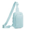 Light Blue Trendy Waterproof Sling Bag - Lightweight Crossbody Chest Pack, Adjustable Strap