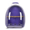 Purple Stylish Transparent PVC Pet Carrier Backpack - Large Capacity, Multi-Use for Birds & CatsIncluding Wooden Stick